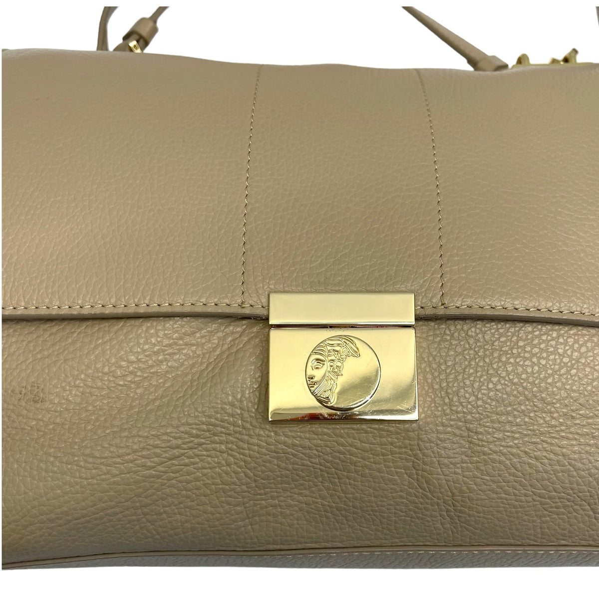 Versace Collection Leather Top Handle Bag