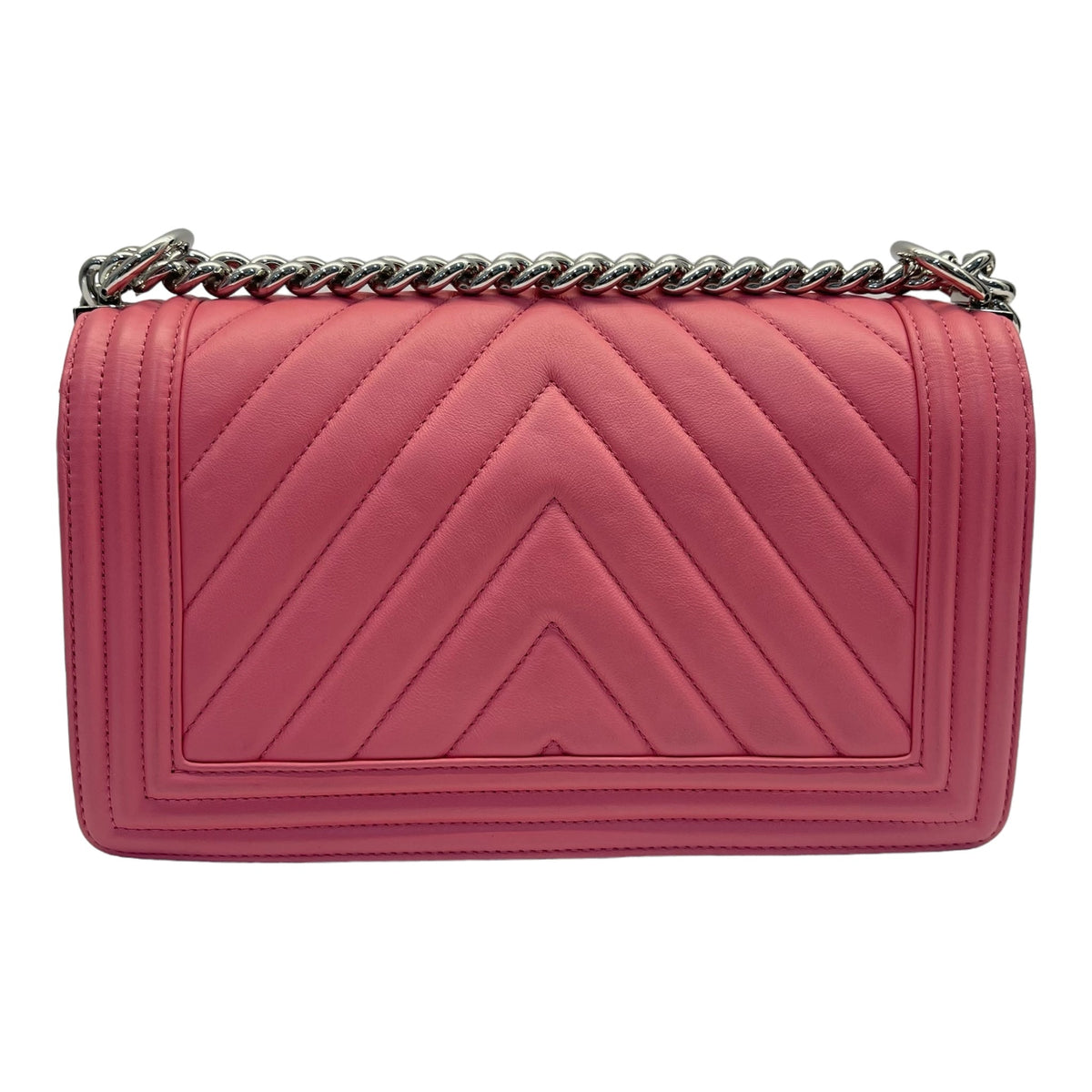 Chanel Pink Medium Boy Bag in Lambskin