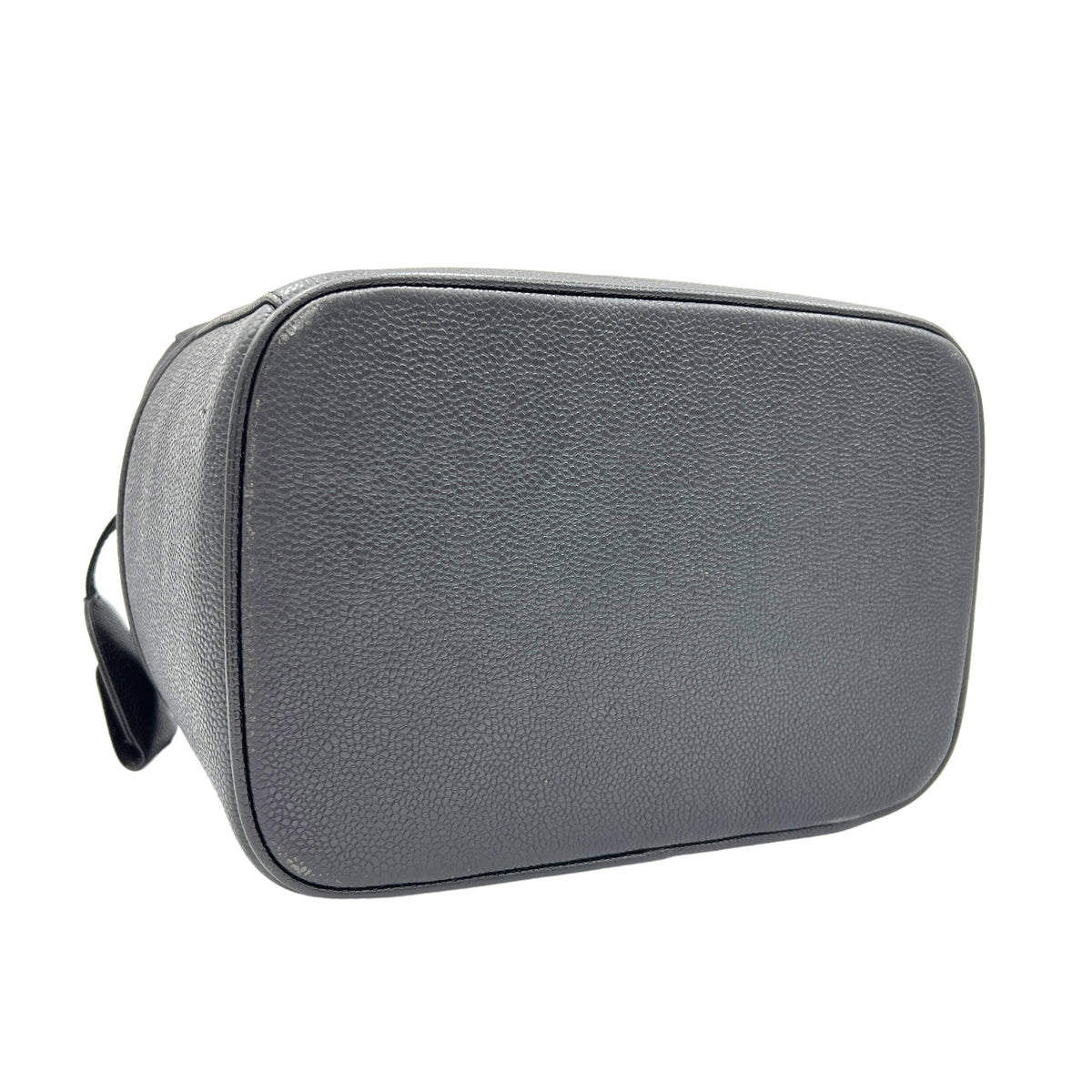 Vanity Top Handle Bag  Black in Caviar Leather , Gold Hardware