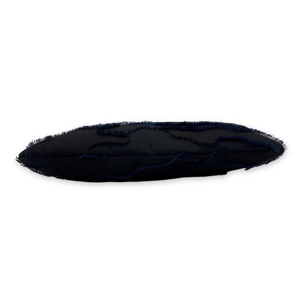 Embroidered Camouflage Medium Blue Clutch in Canvas