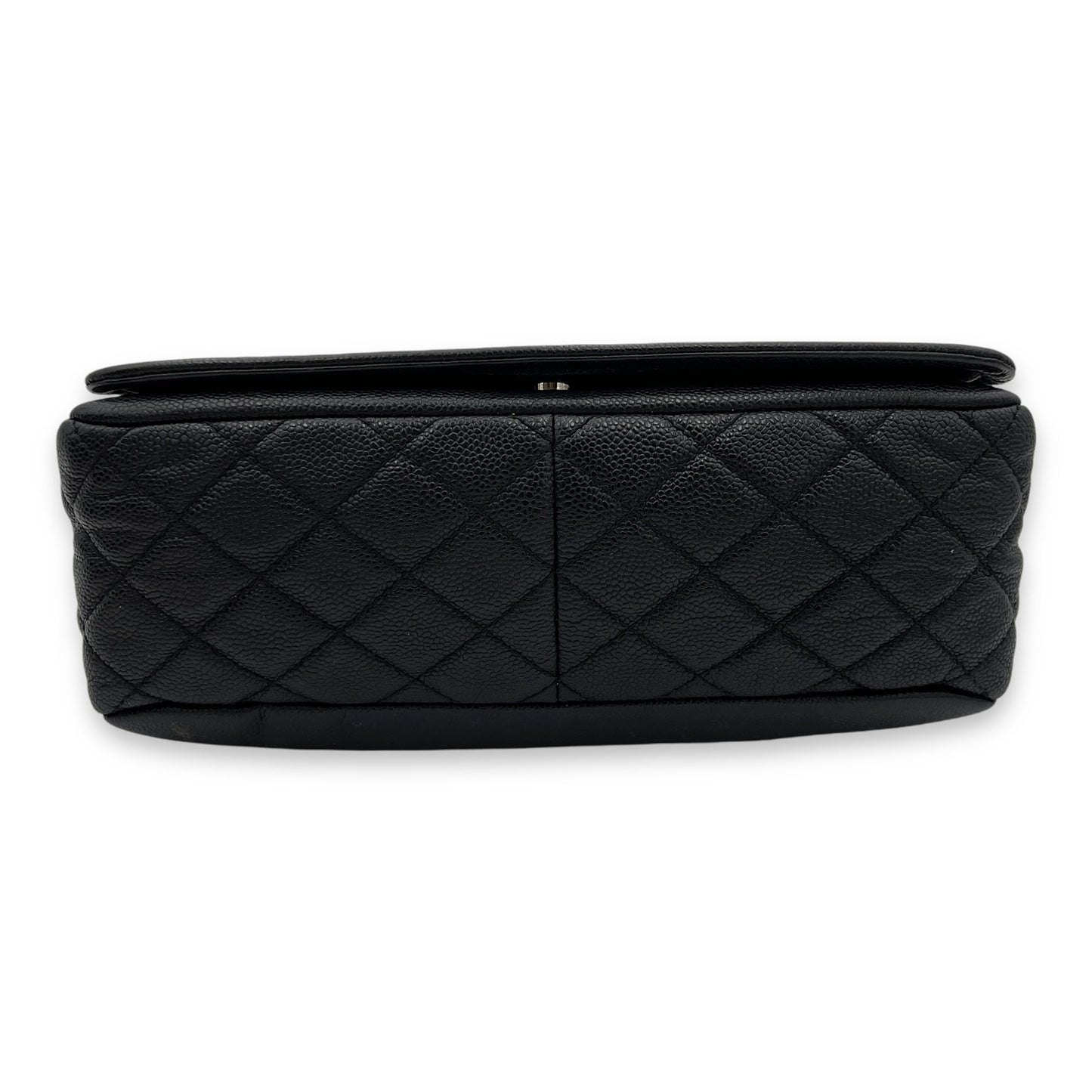 Timeless CC Black Crossbody Bag in Caviar Leather, Silver hardware