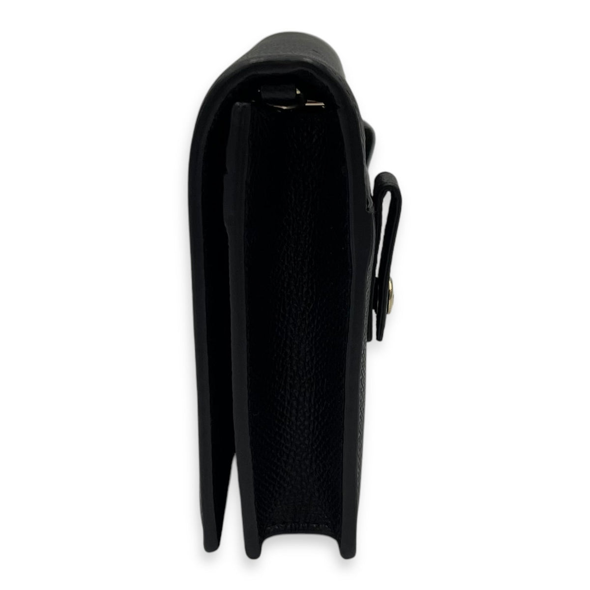 30 Montaigne Belt Bag Black in Calfskin, Silver hardware