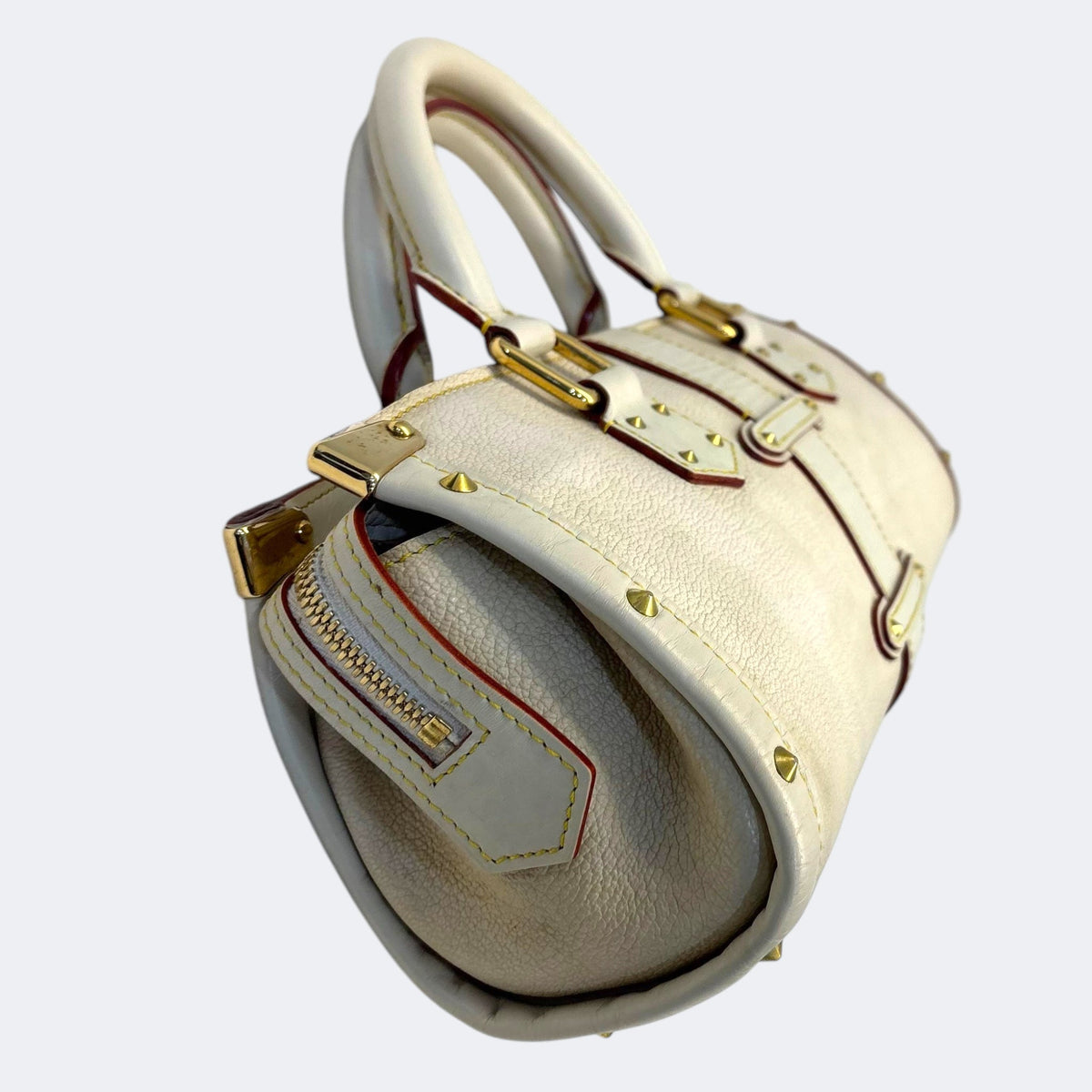 Louis Vuitton White Suhali Leather L'Epanoui PM Bag