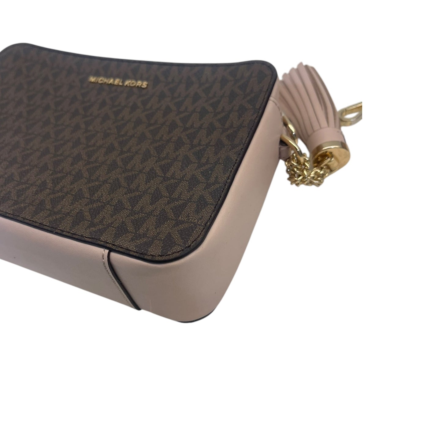 Michael Kors Jet Set Cream Logo Crossbody Bag