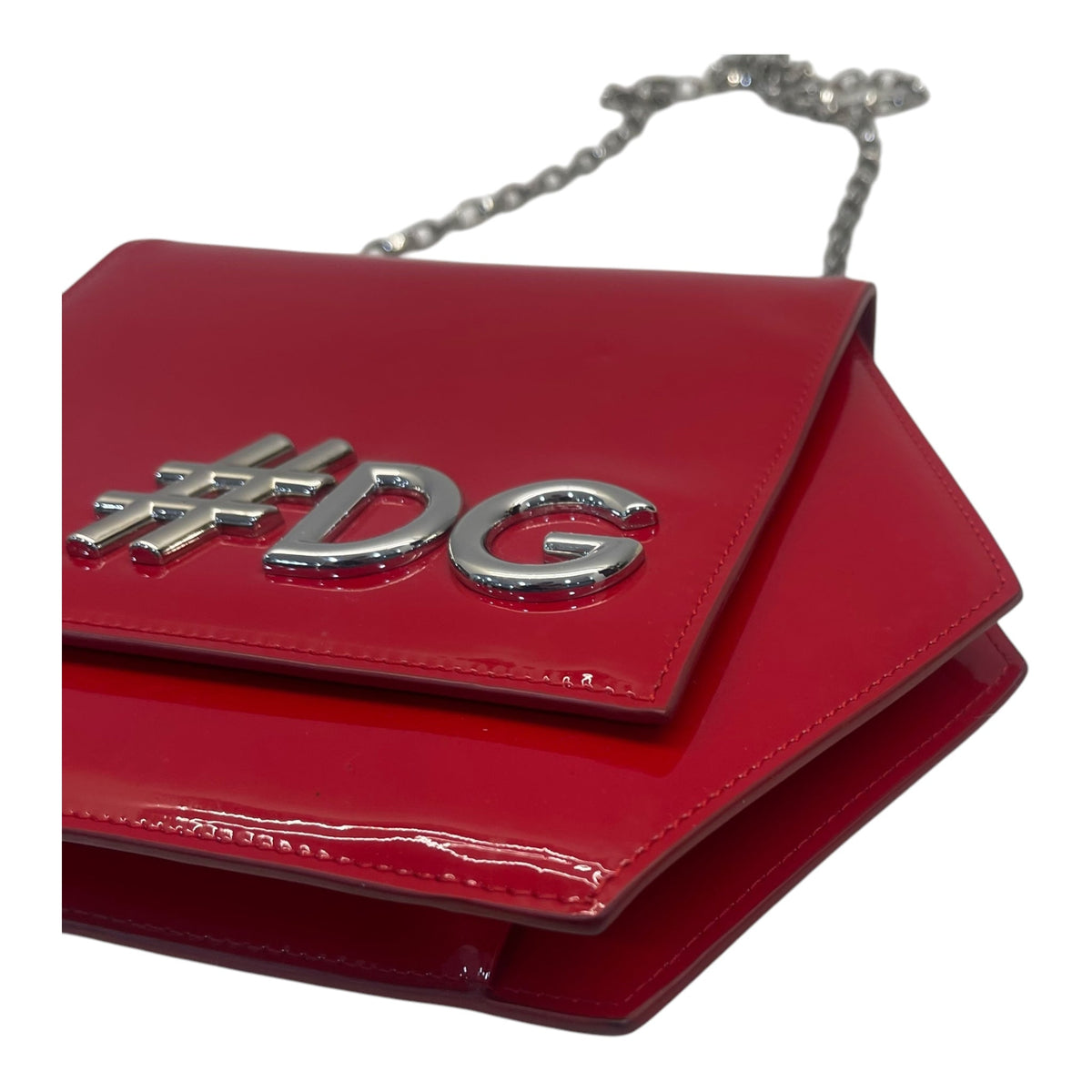 Dolce and Gabbana Red Patent Leather Bag