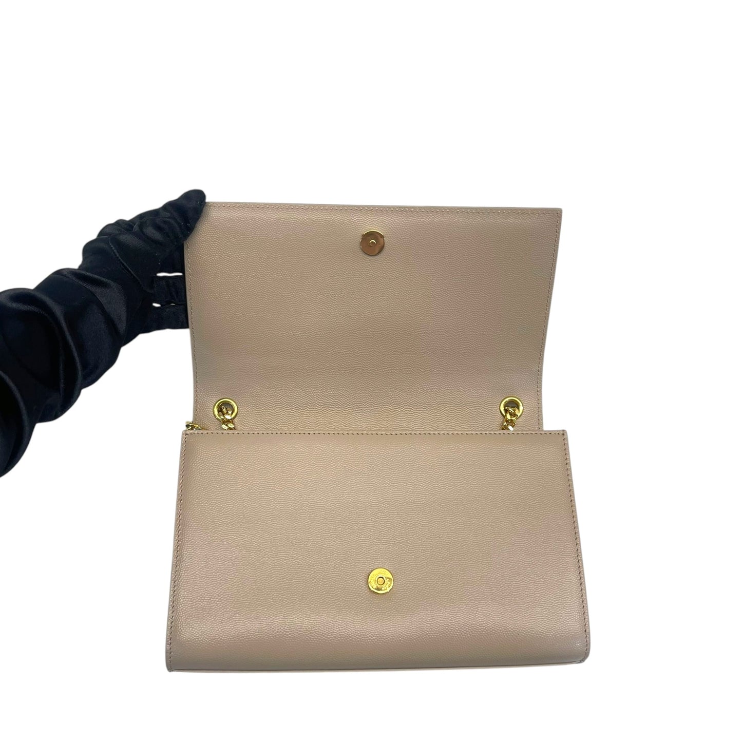 Saint Laurent Beige Leather Kate Shoulder Bag