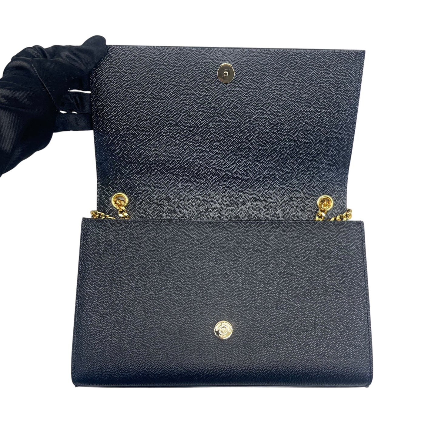 Saint Laurent Black Leather Kate Tassel Shoulder Bag