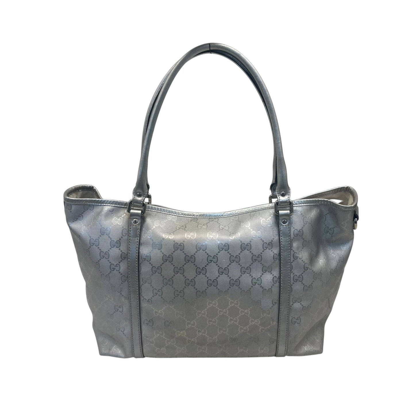 Gucci GG Implementation Silver Tote Bag