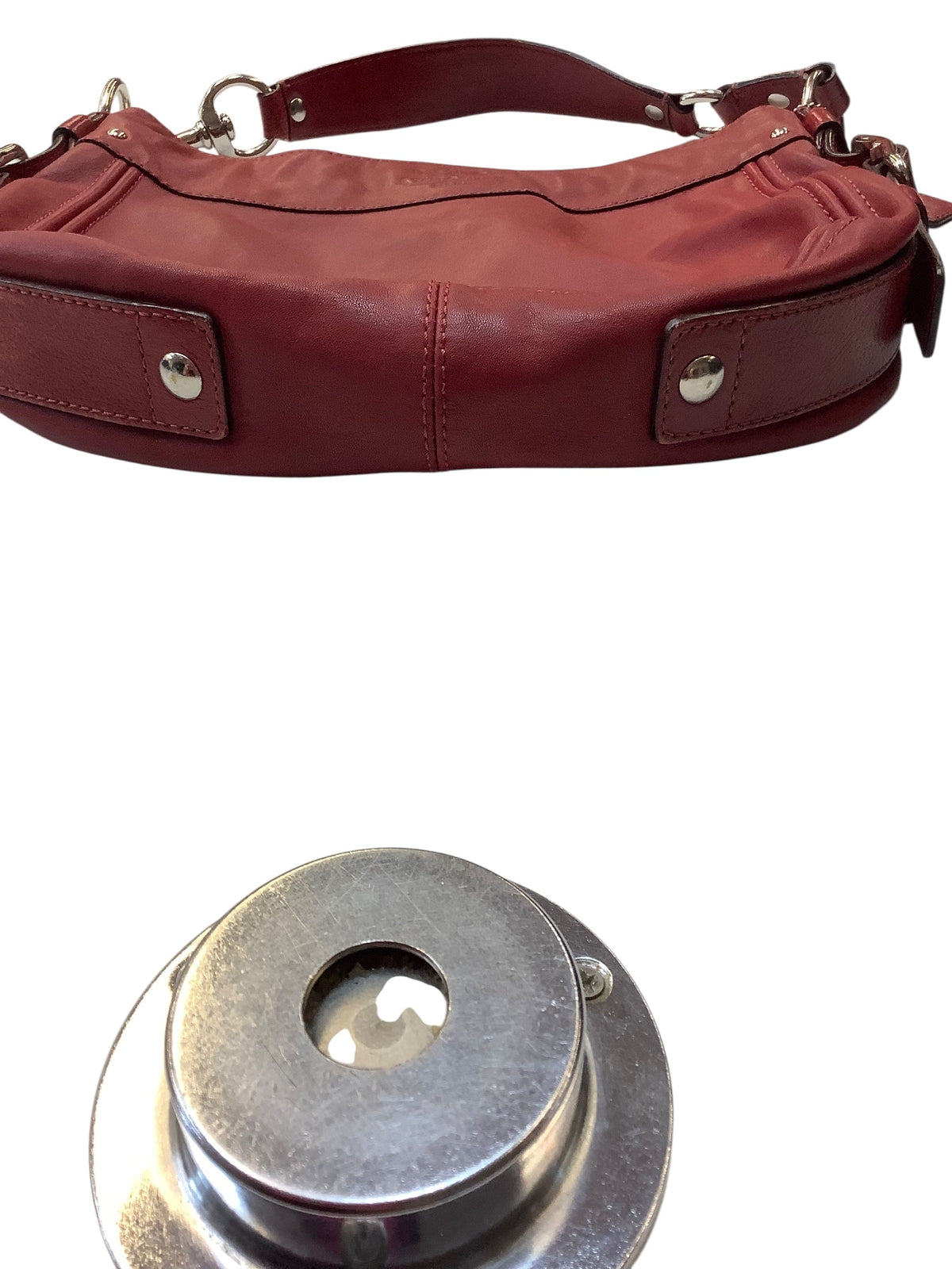 Handbag Designer By Coach In Red, Size:Medium
