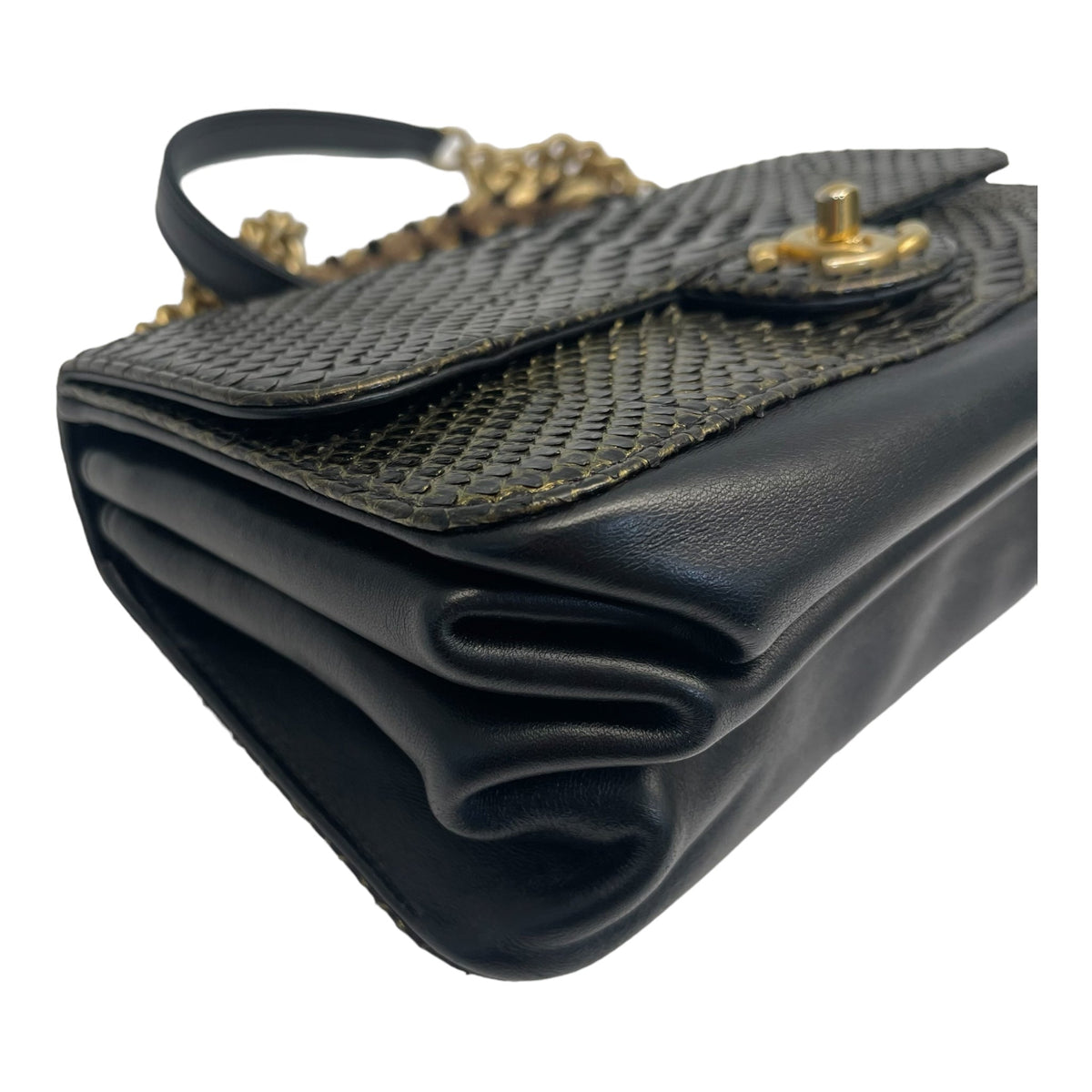 Chanel Straight Line Flap Bag Small Exotic