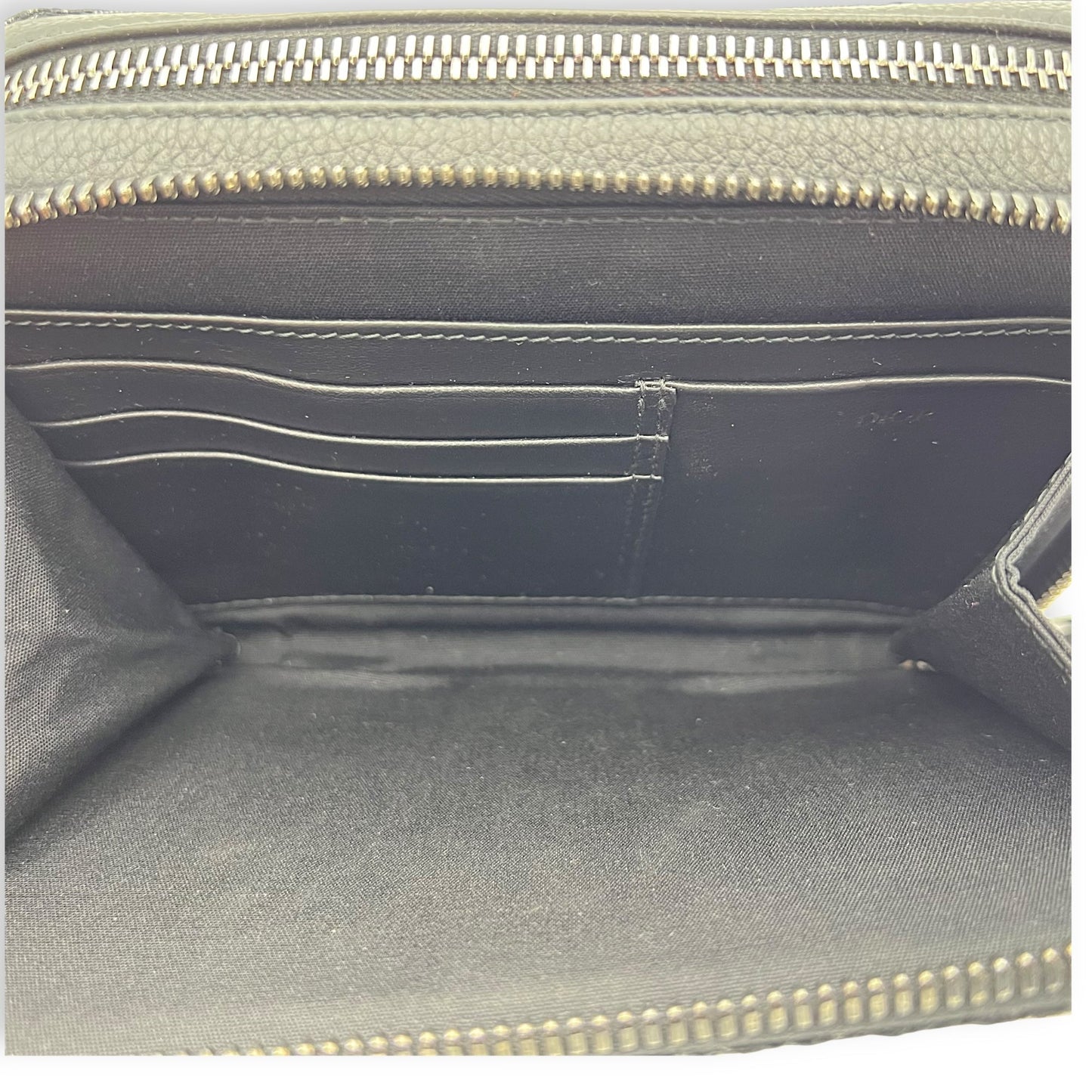 Triple Pouch Crossbody Bag Black in Jacquard, Silver hardware