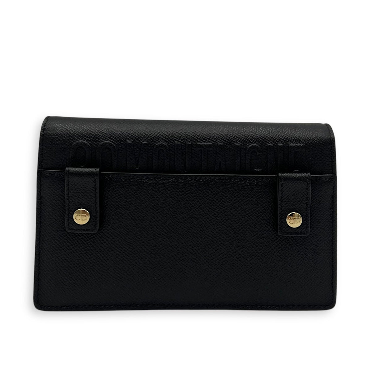 30 Montaigne Belt Bag Black in Calfskin, Silver hardware