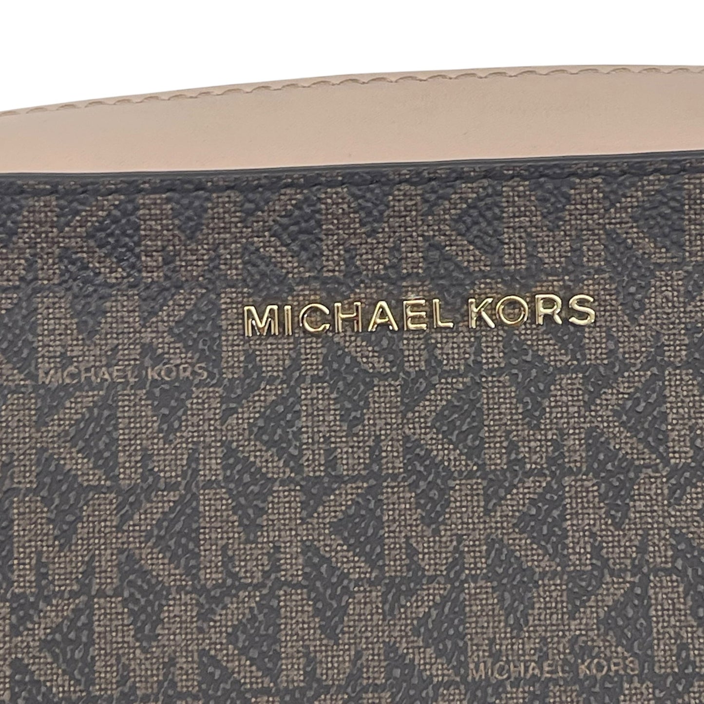 Michael Kors Jet Set Cream Logo Crossbody Bag