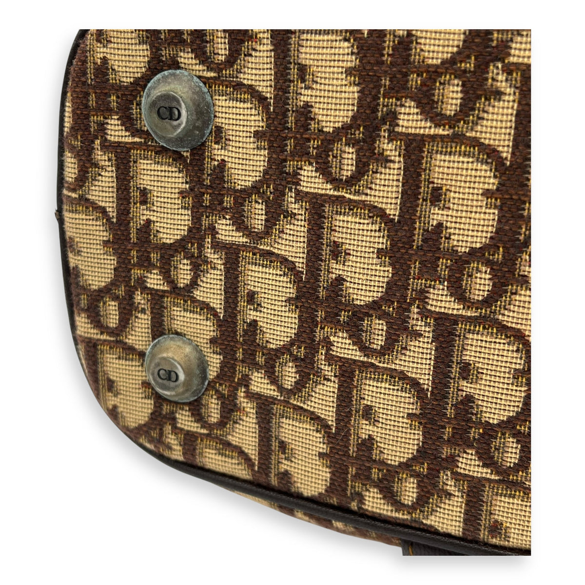 Trotteur Top Handle Bag Brown in Canvas, Ruthenium hardware