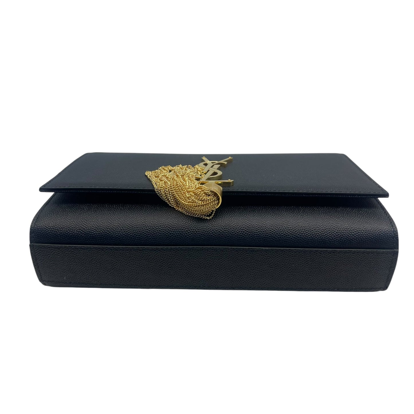 Saint Laurent Black Leather Kate Tassel Shoulder Bag