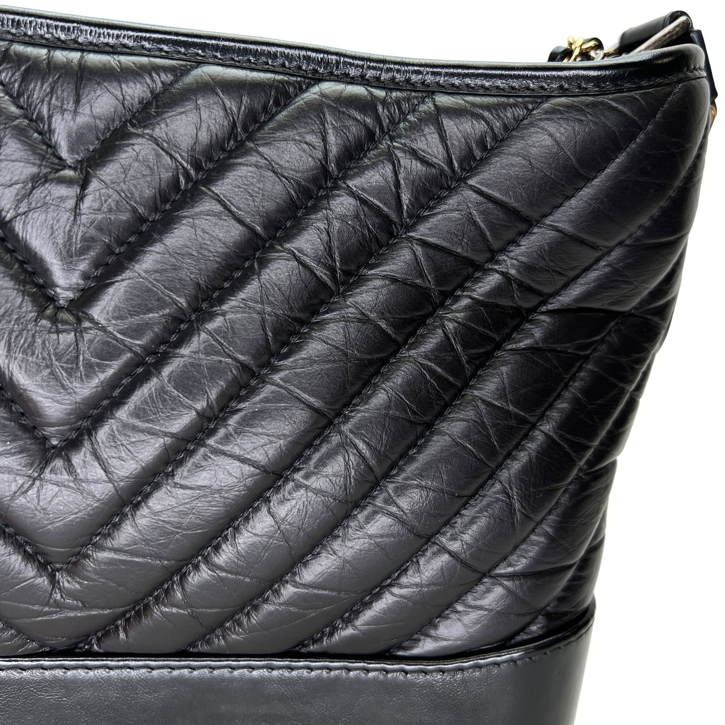 Gabrielle Shoulder Bag in Calfskin   Gold hardware
