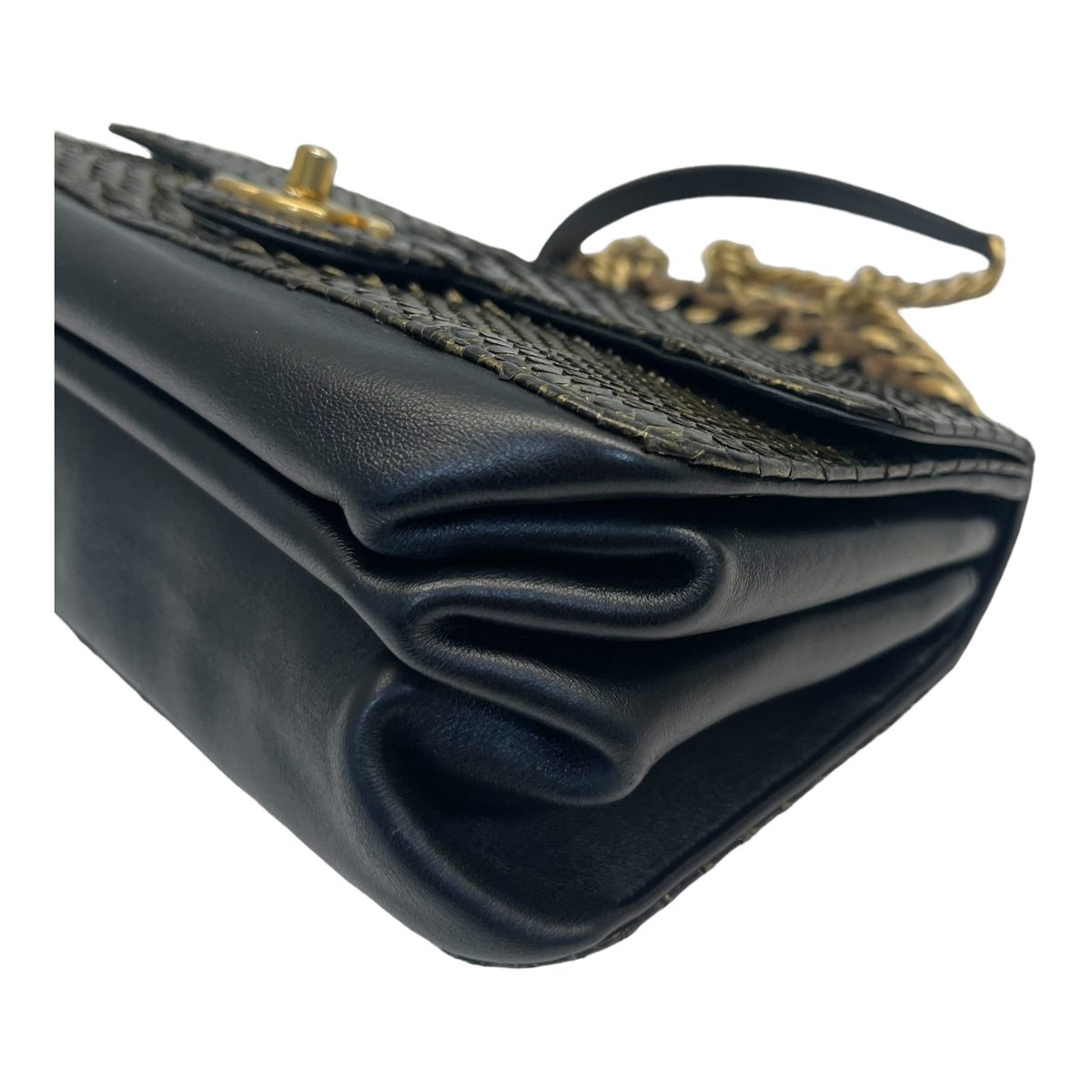 Chanel Straight Line Flap Bag Small Exotic