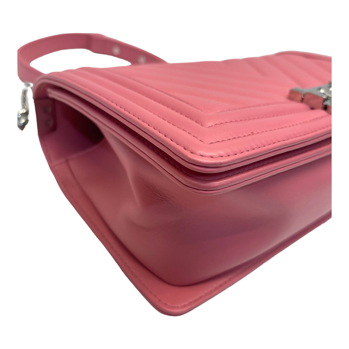 Chanel Pink Medium Boy Bag in Lambskin