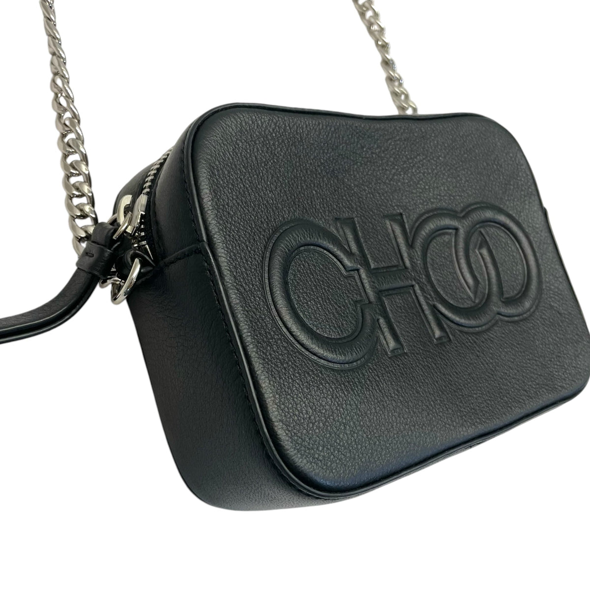 Jimmy Choo Balti Embossed Leather Camera Bag