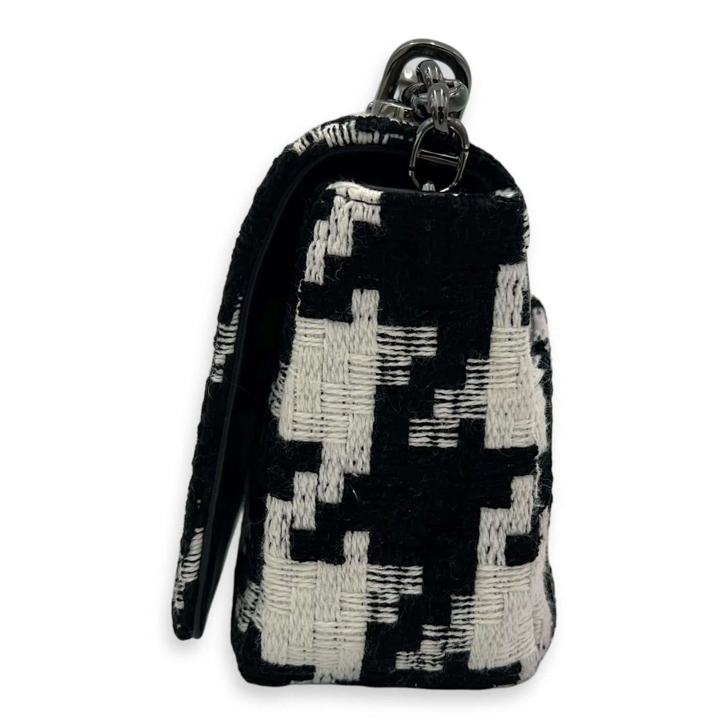 Caro Small Multi-colour Shoulder Bag in Tweed, Silver hardware