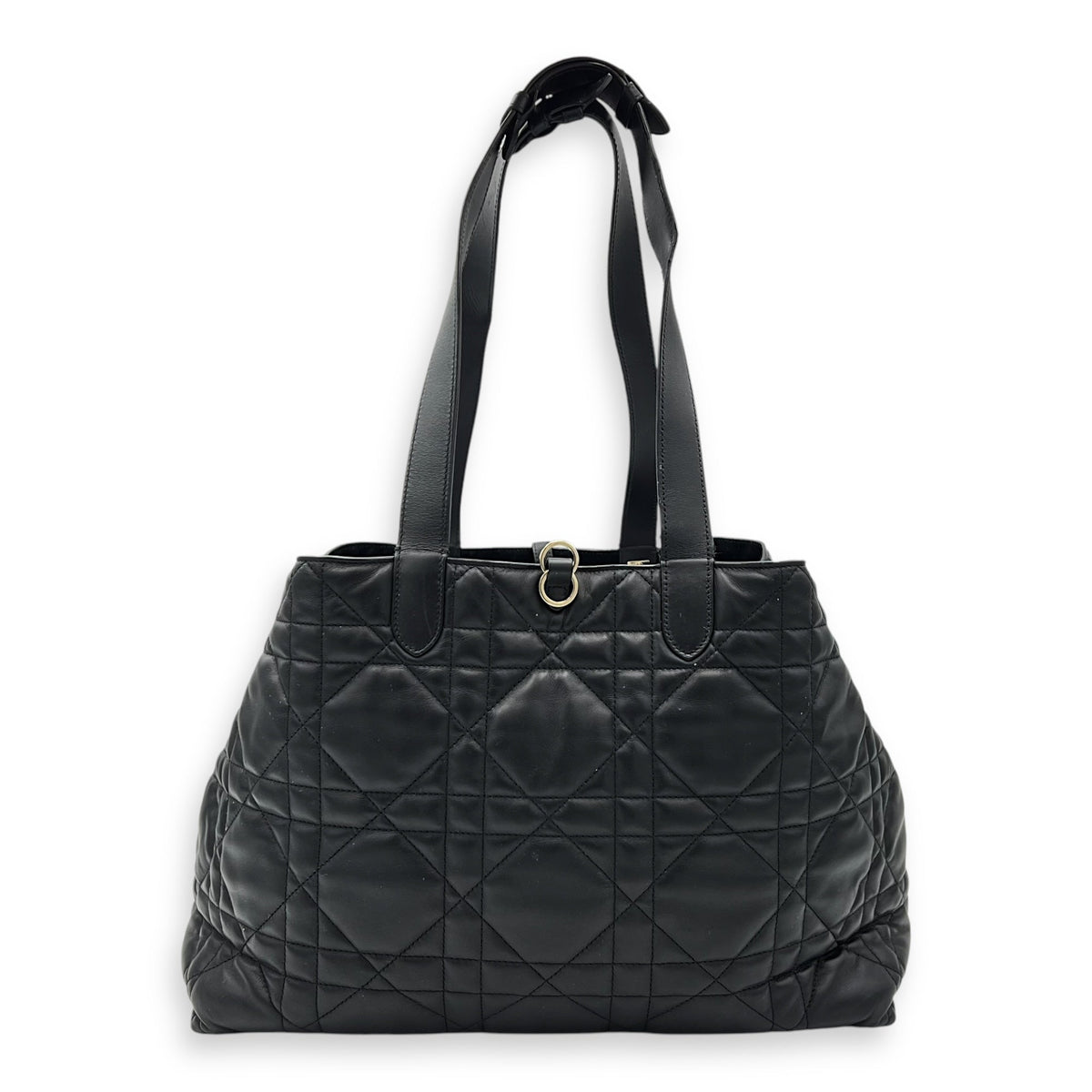 Toujours Top Handle Bag Large Black in Lambskin, Gold hardware