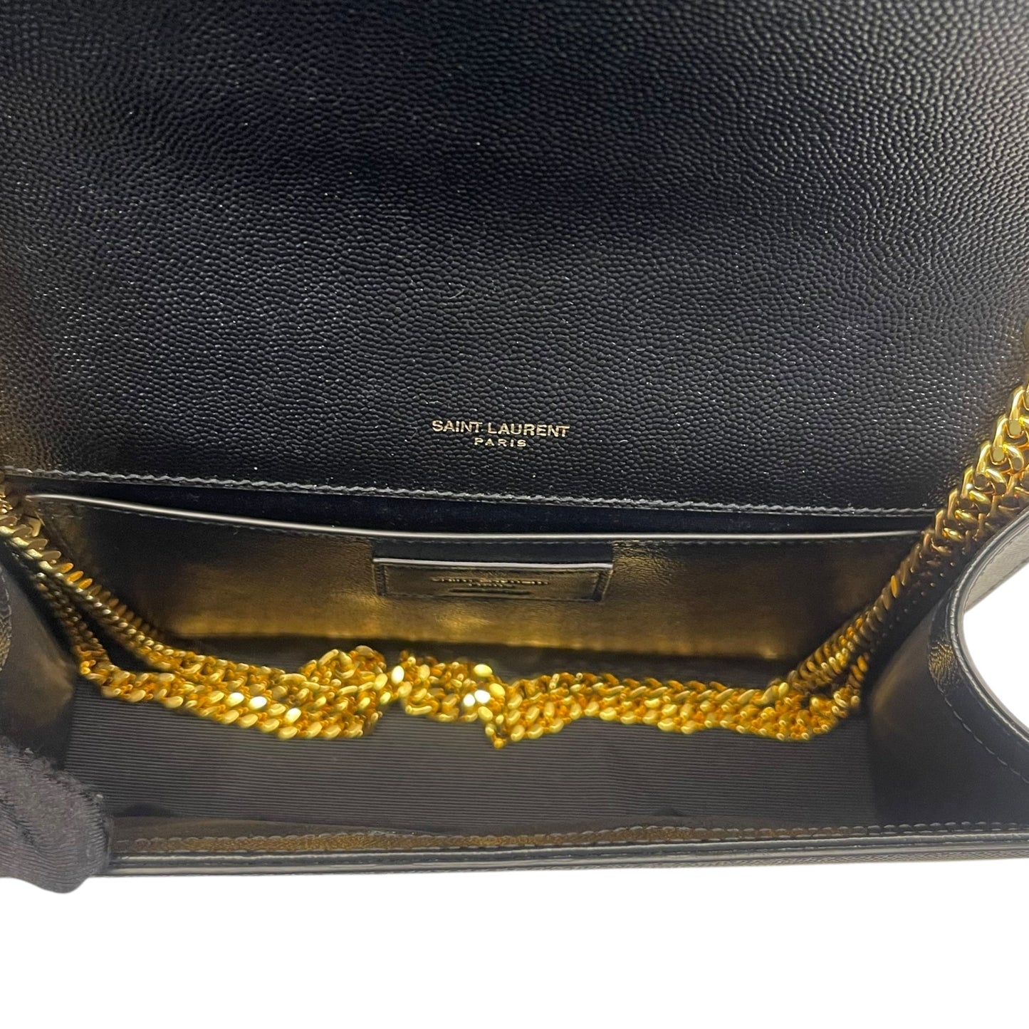 Saint Laurent Black Leather Kate Tassel Shoulder Bag