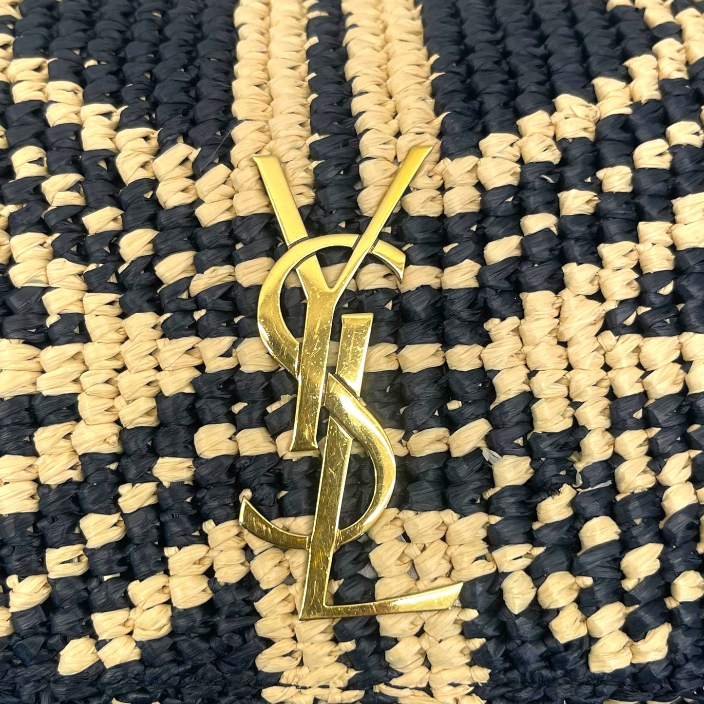 Saint Laurent Kate 99 Raffia Bag