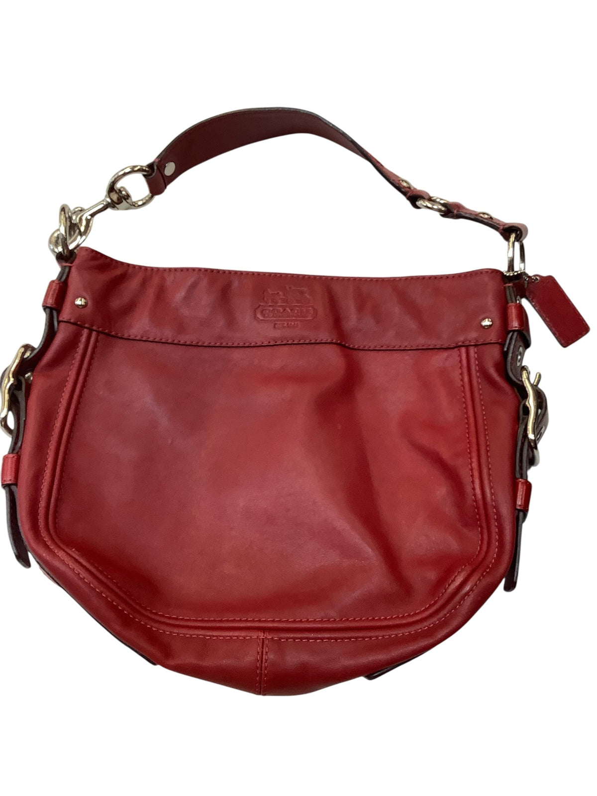 Handbag Designer By Coach In Red, Size:Medium