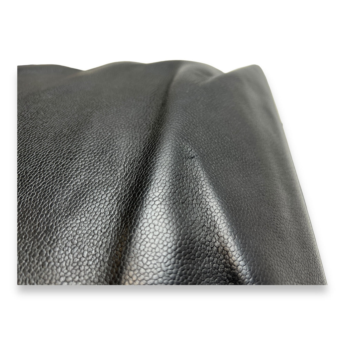 CC Black Top Handle Bag in Caviar Leather, Gold hardware