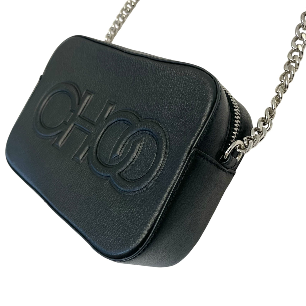Jimmy Choo Balti Embossed Leather Camera Bag