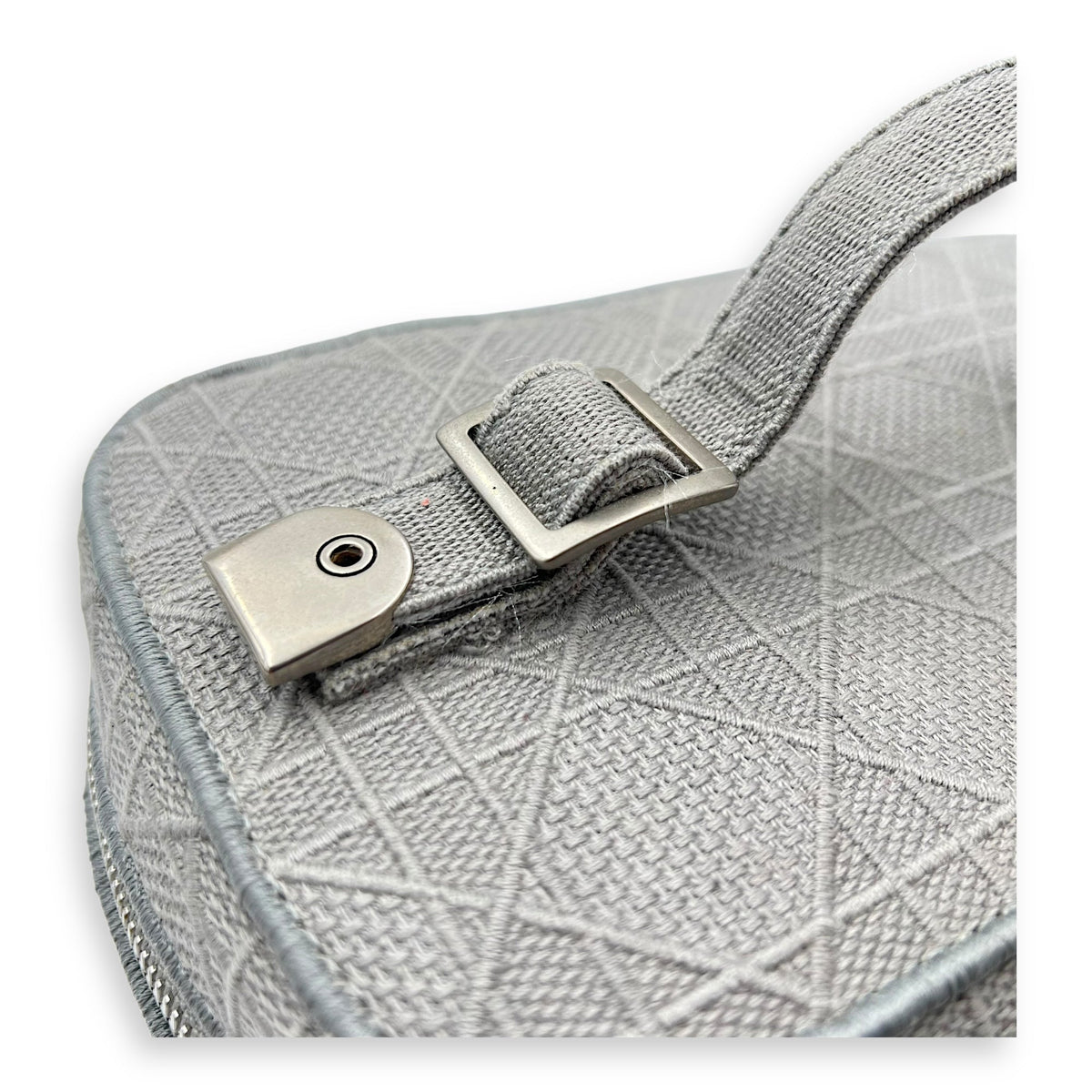 D-Lite Vanity Top Handle Bag Grey in Canvas, Silver hardware