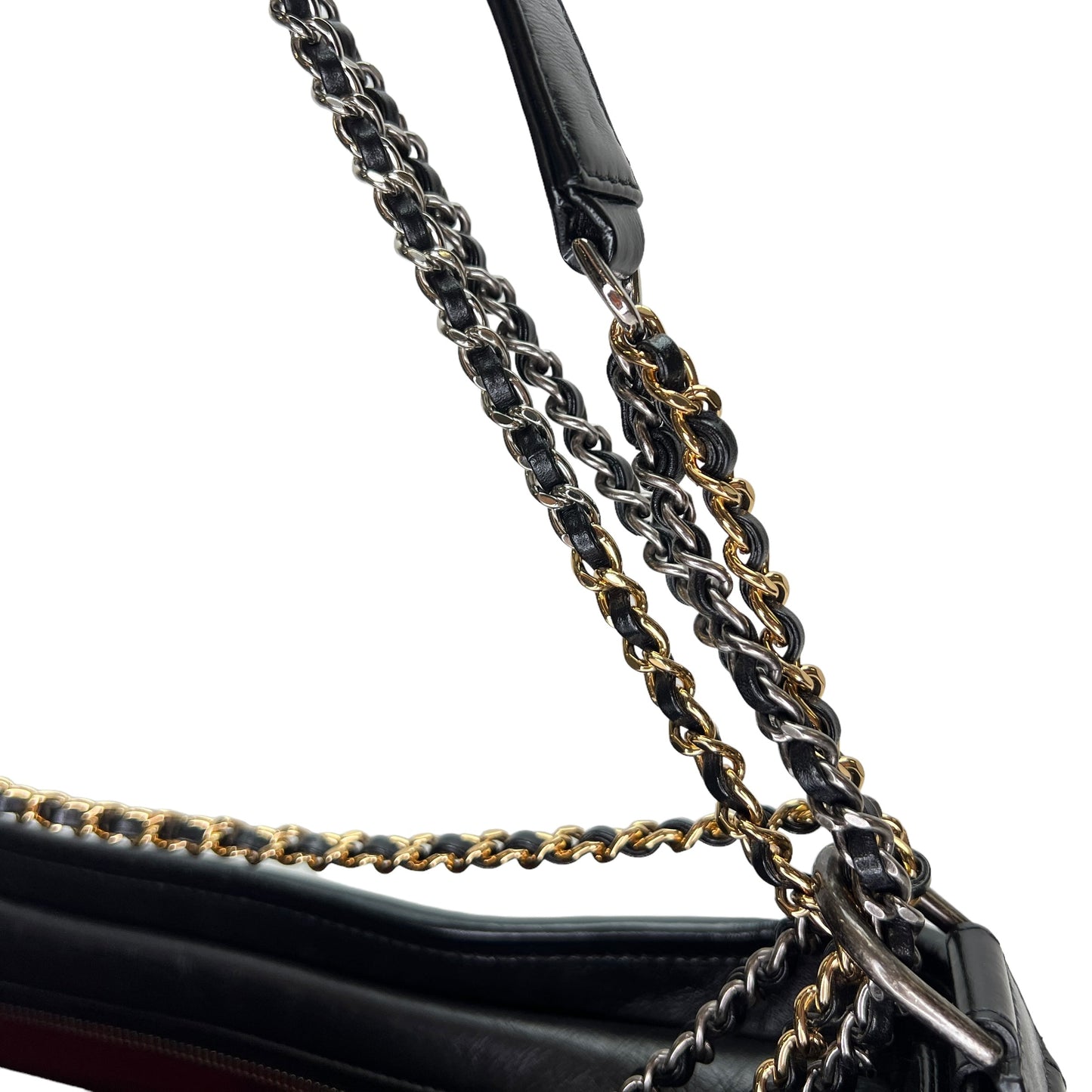 Gabrielle Shoulder Bag in Calfskin   Gold hardware