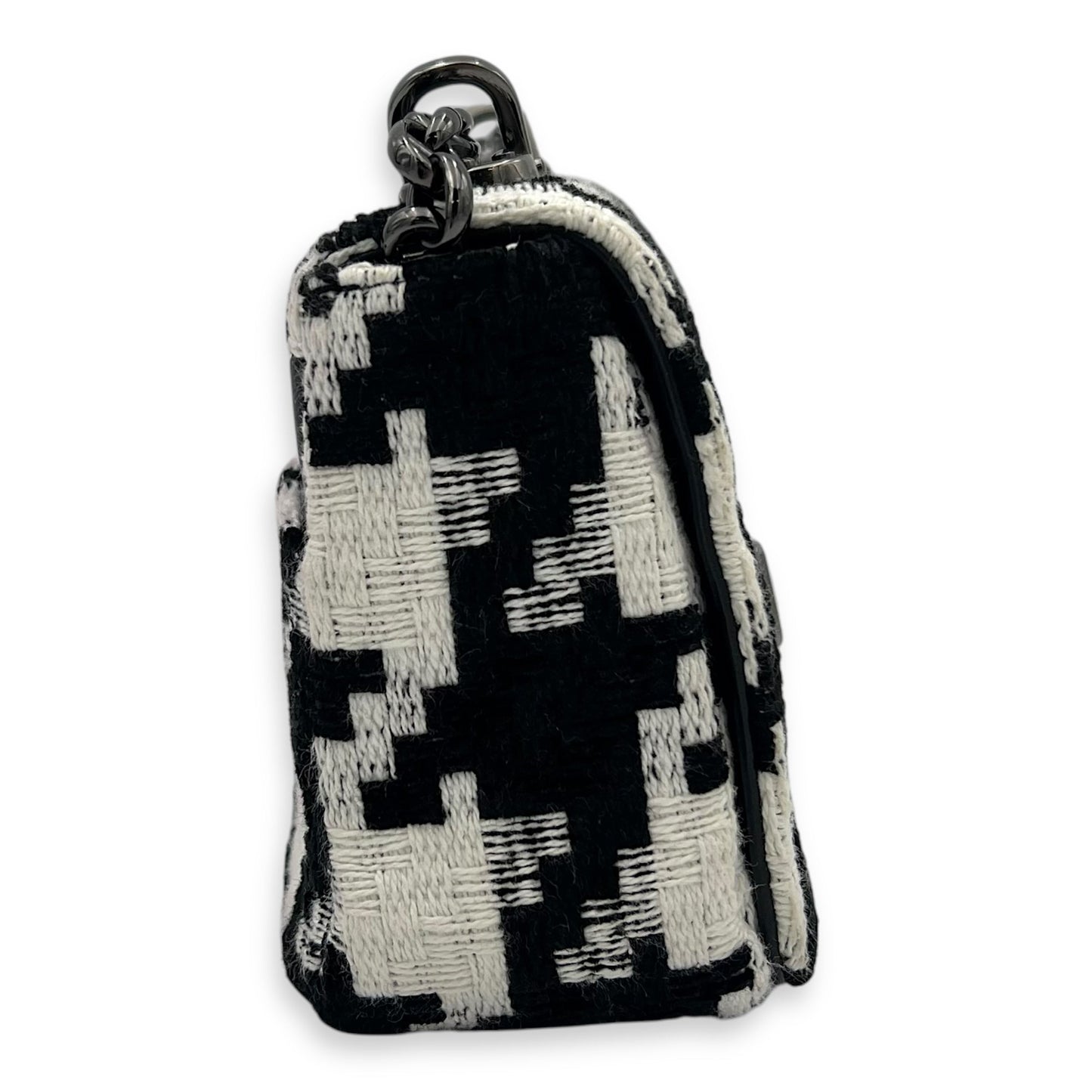 Caro Small Multi-colour Shoulder Bag in Tweed, Silver hardware