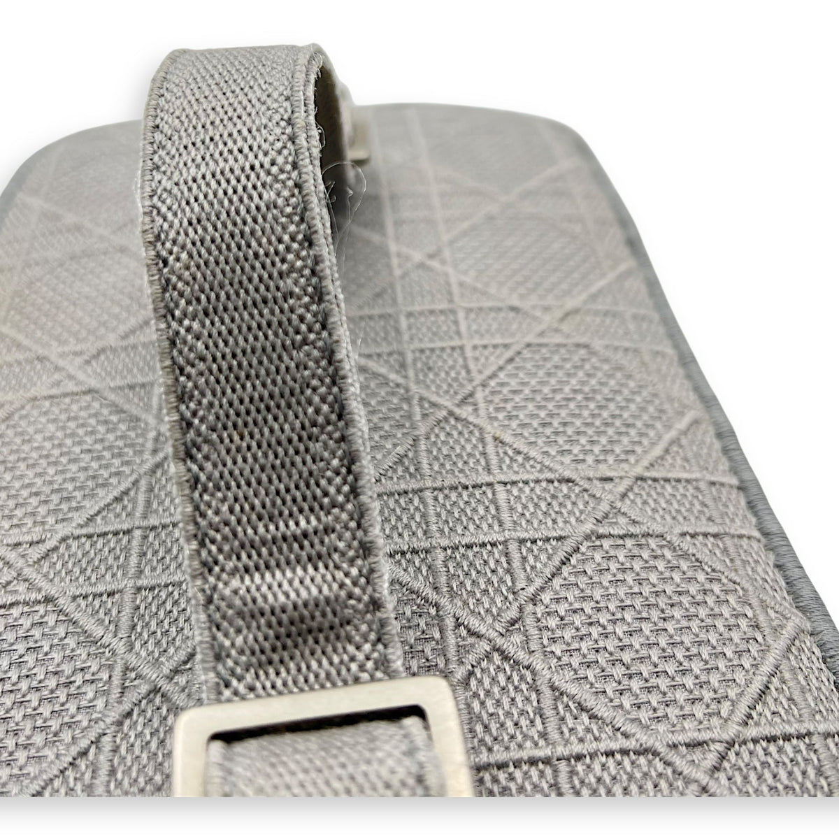 D-Lite Vanity Top Handle Bag Grey in Canvas, Silver hardware