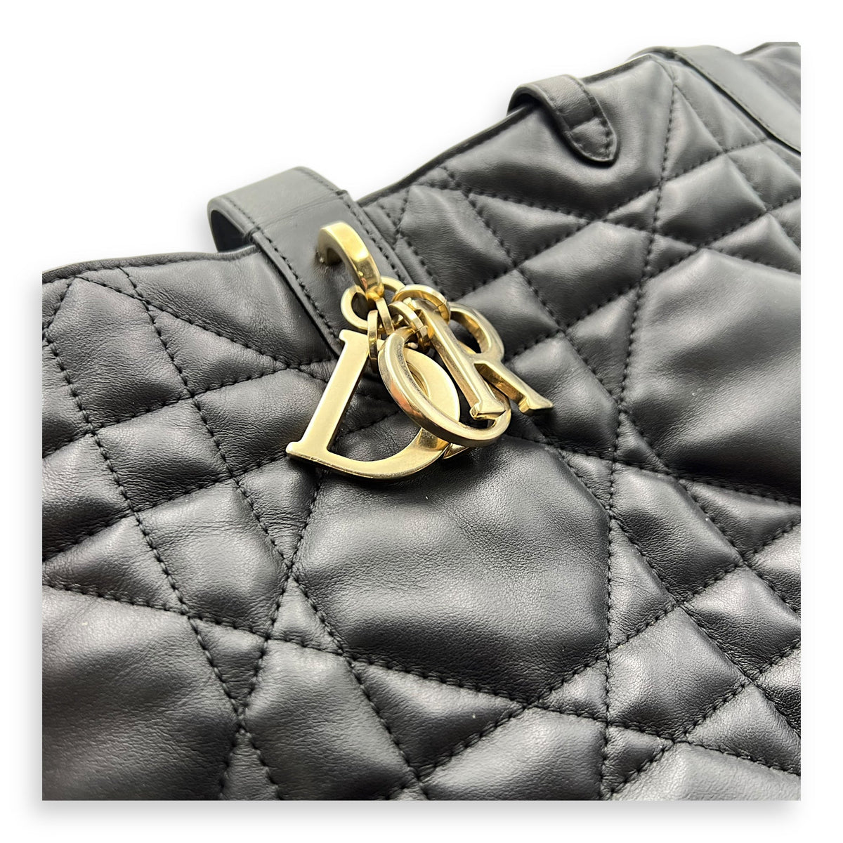 Toujours Top Handle Bag Large Black in Lambskin, Gold hardware