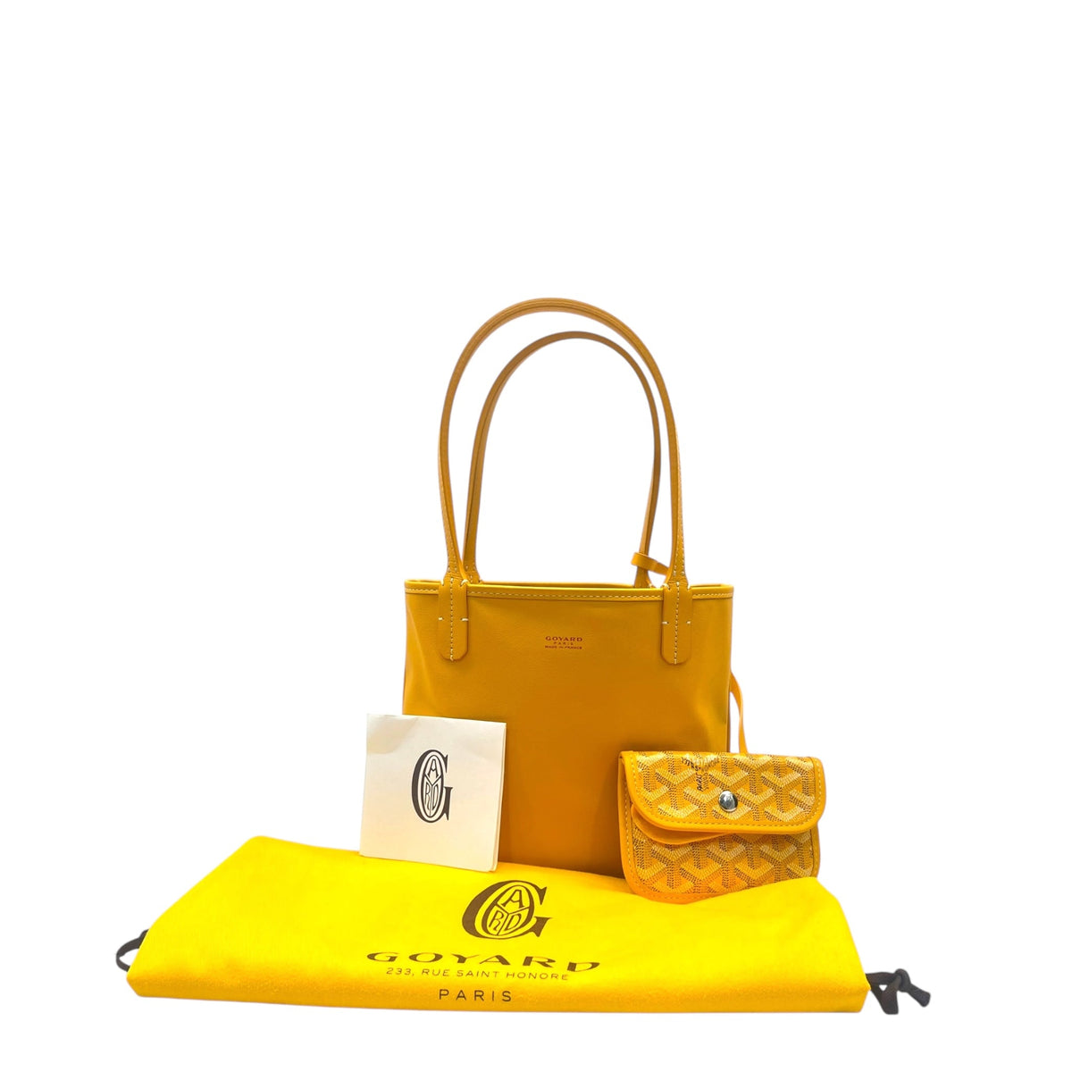 Goyard Mini Anjou Reversible Bag in Yellow