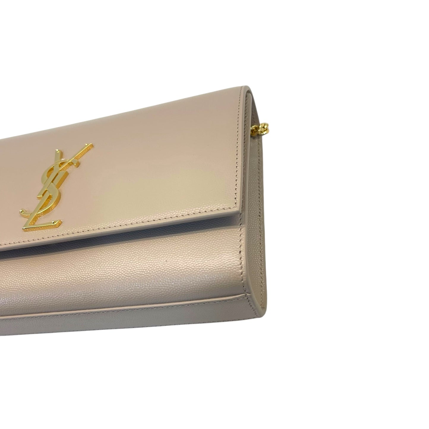 Saint Laurent Beige Leather Kate Shoulder Bag