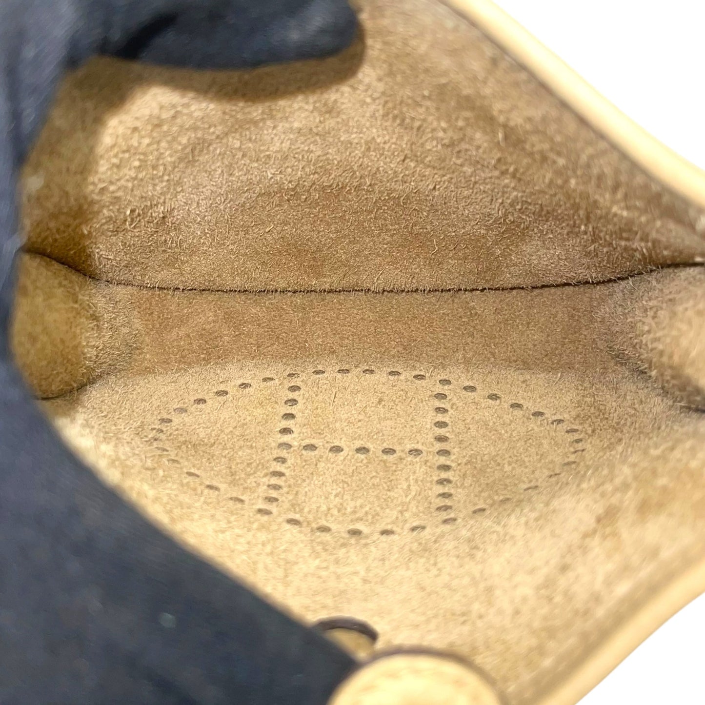 Hermes Mini Evelyne Poussiere Palladium Hardware