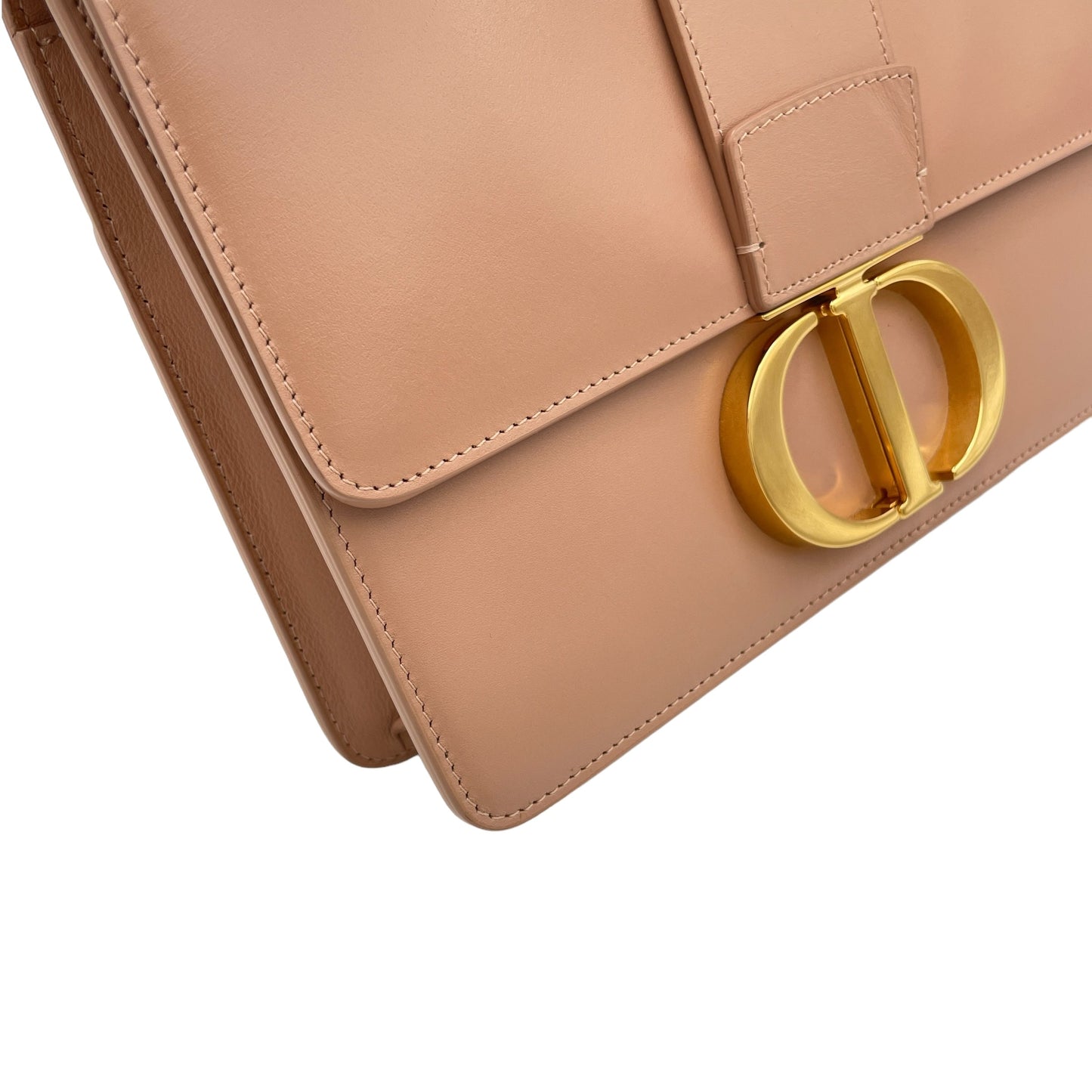 30 Montaigne Pink Shoulder Bag in Calfskin, Gold hardware