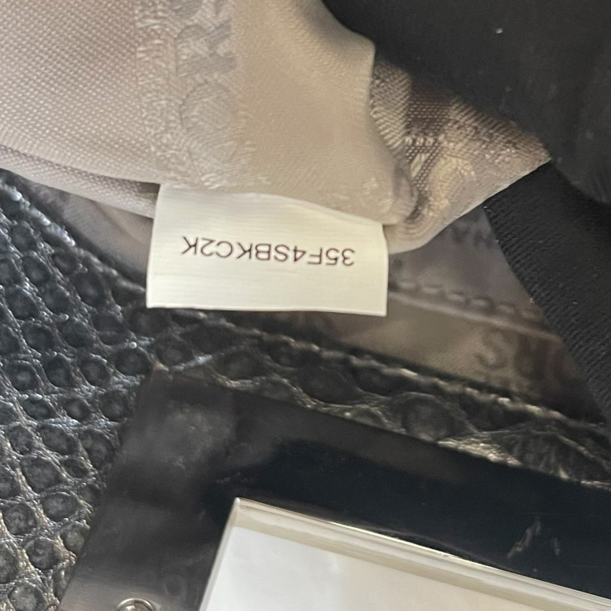 MICHAEL Michael Kors Python Embossed Leather Berkley Clutch