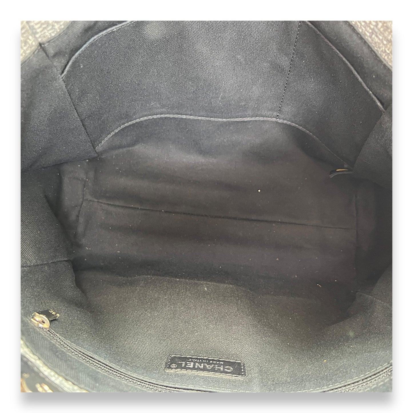 Deauville Tote Bag Medium Grey in Tweed , Silver Hardware