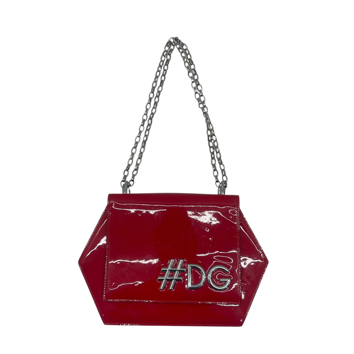 Dolce and Gabbana Red Patent Leather Bag