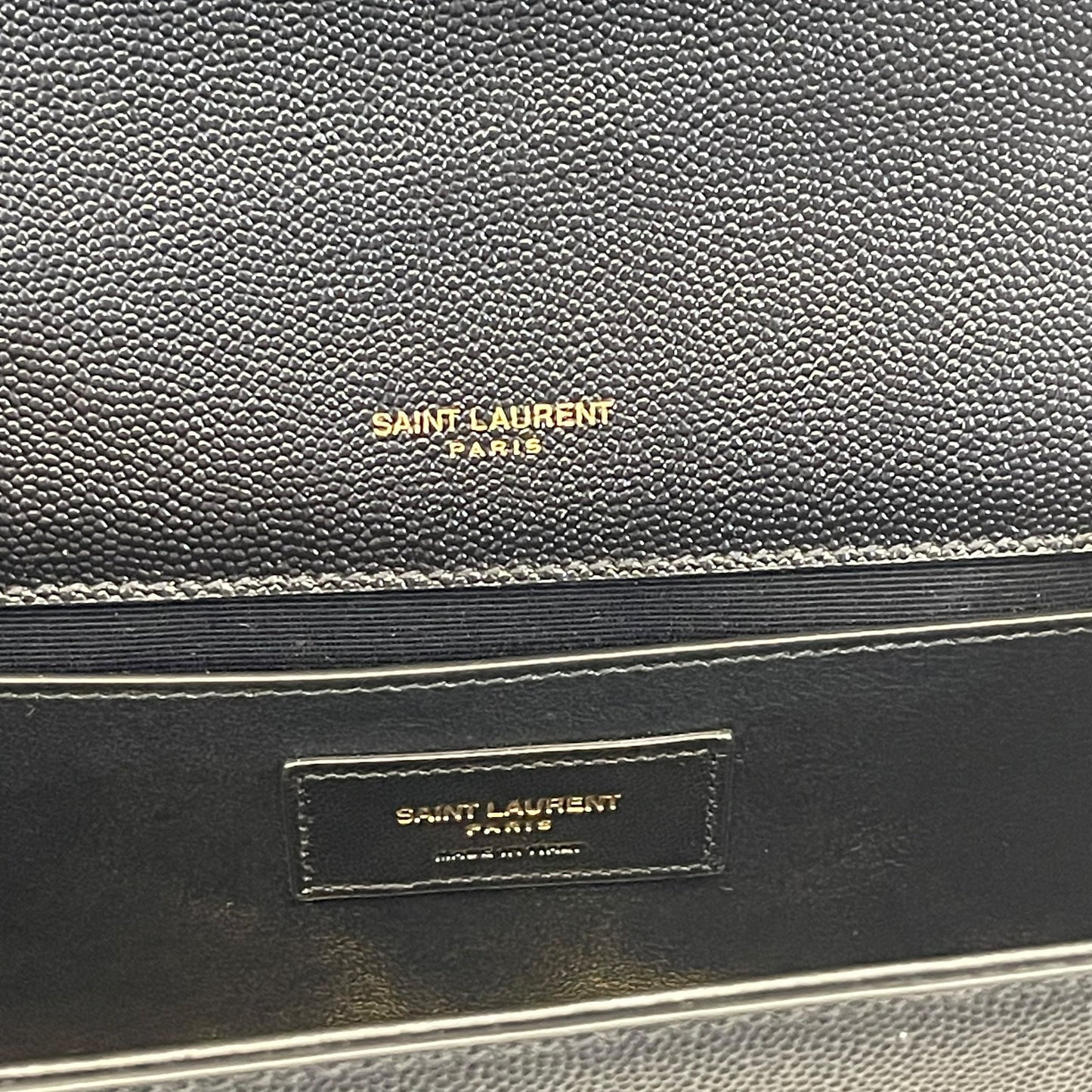 Saint Laurent Black Leather Kate Tassel Shoulder Bag