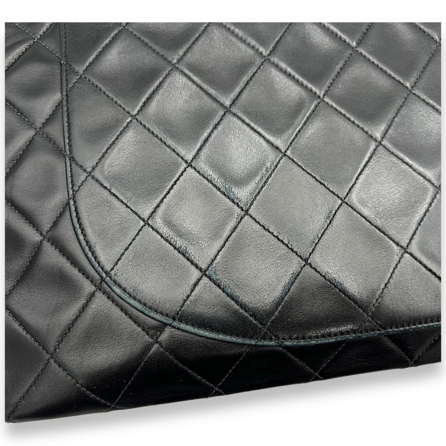 Deka Shoulder Bag Black in Lambskin, Gold hardware