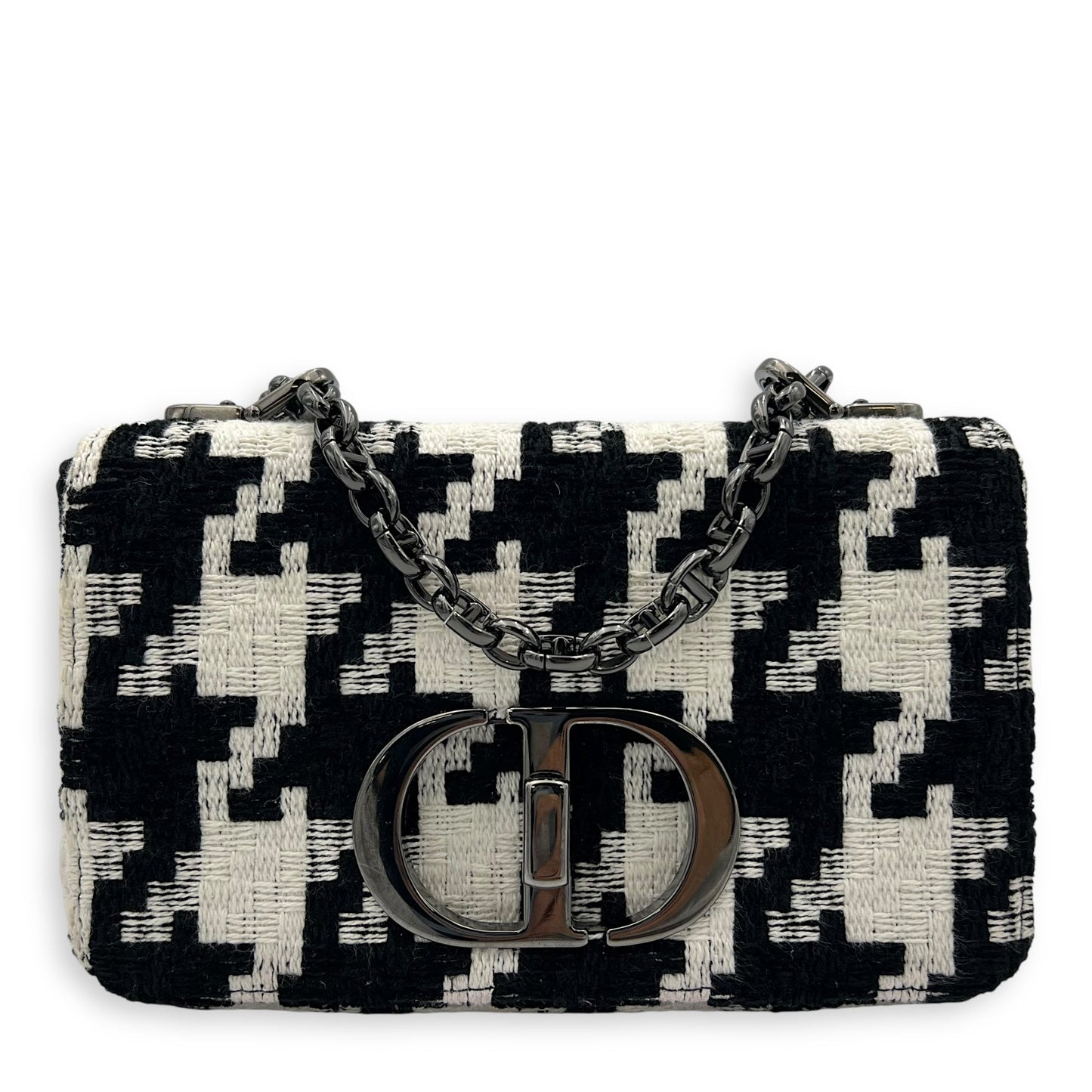 Caro Small Multi-colour Shoulder Bag in Tweed, Silver hardware