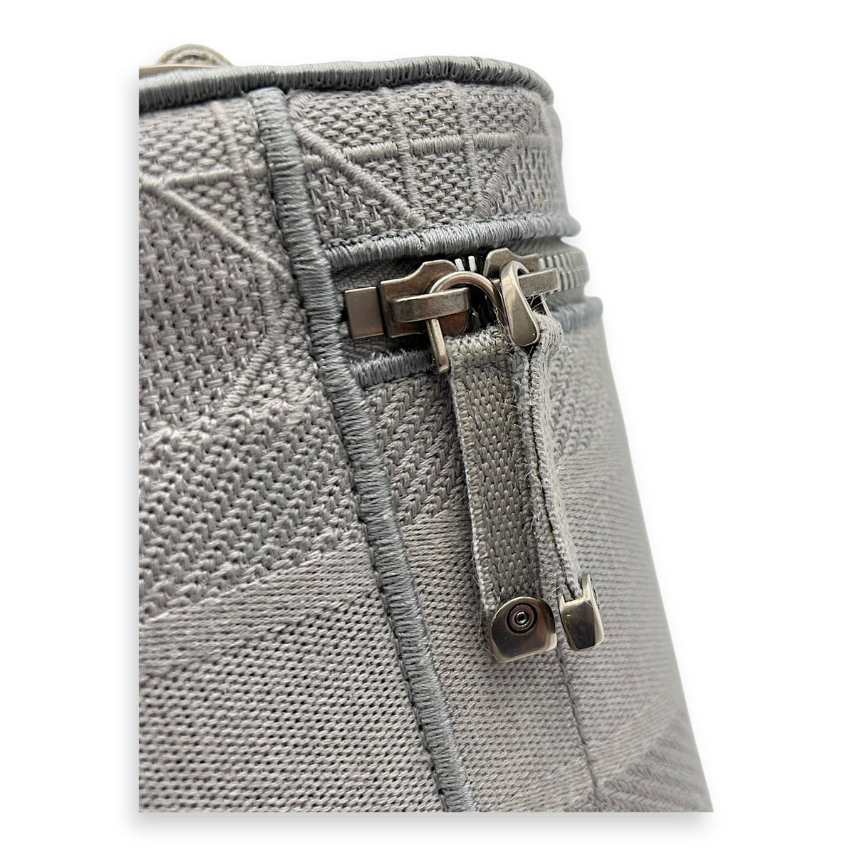 D-Lite Vanity Top Handle Bag Grey in Canvas, Silver hardware