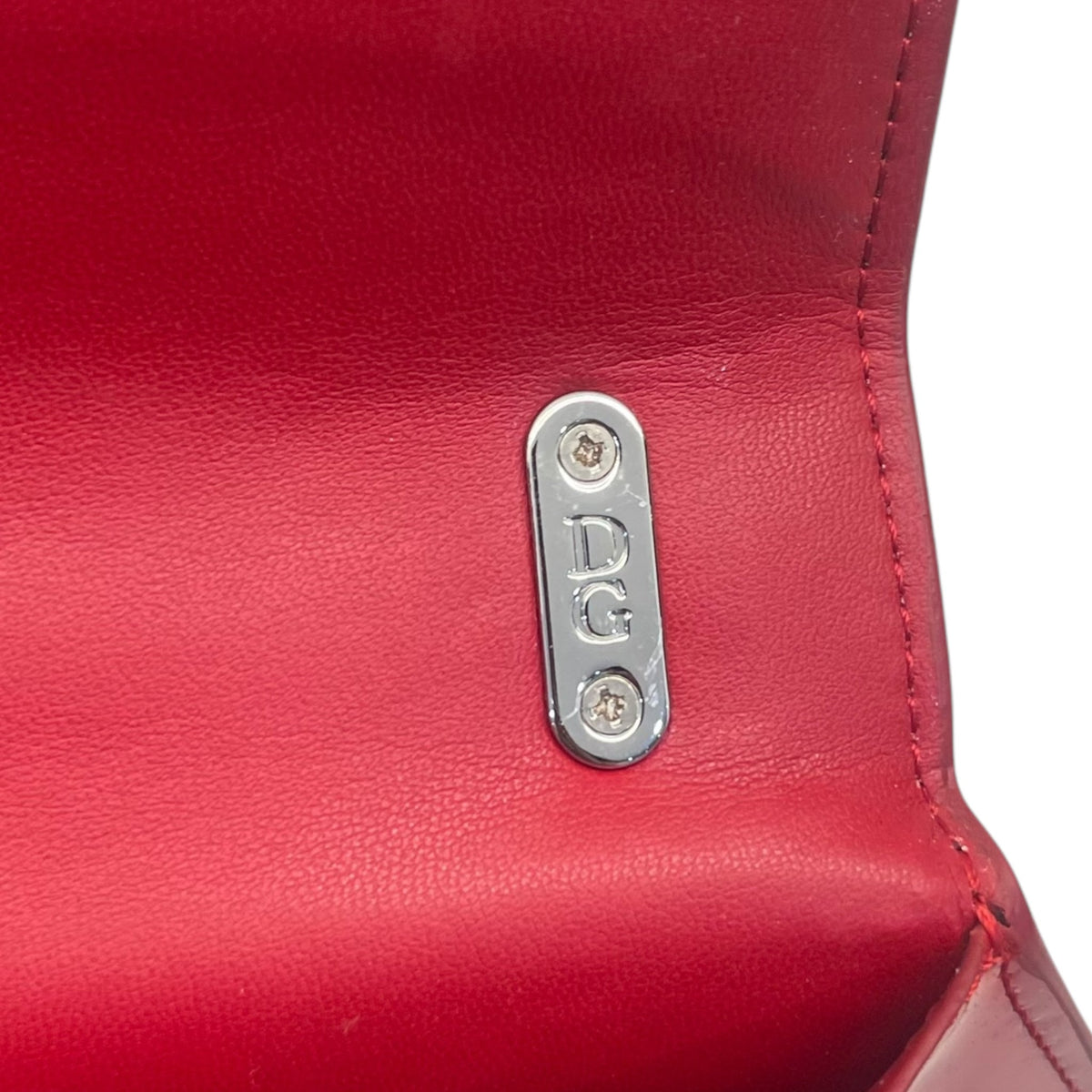 Dolce and Gabbana Red Patent Leather Bag