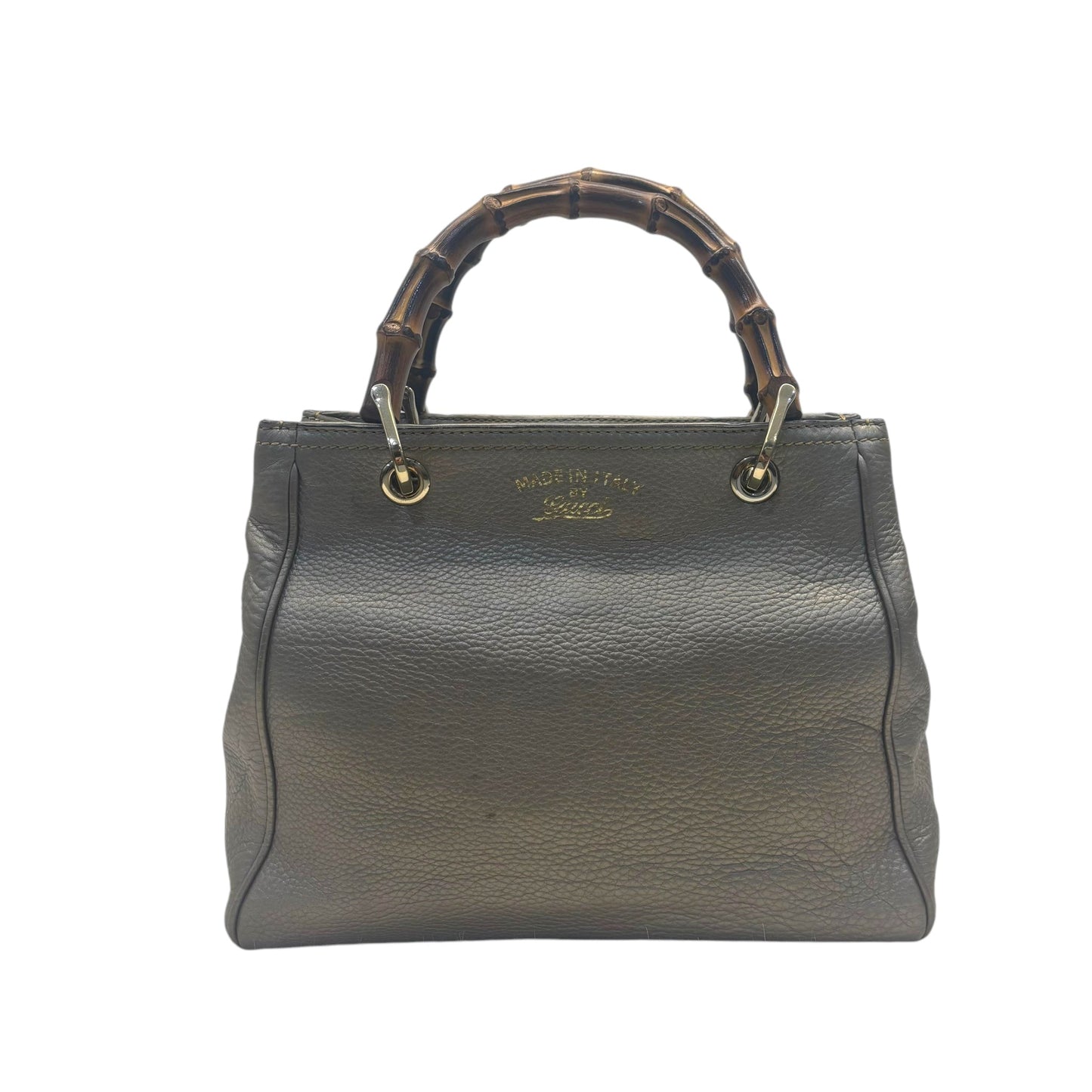 Gucci Metallic Beige Leather Bag