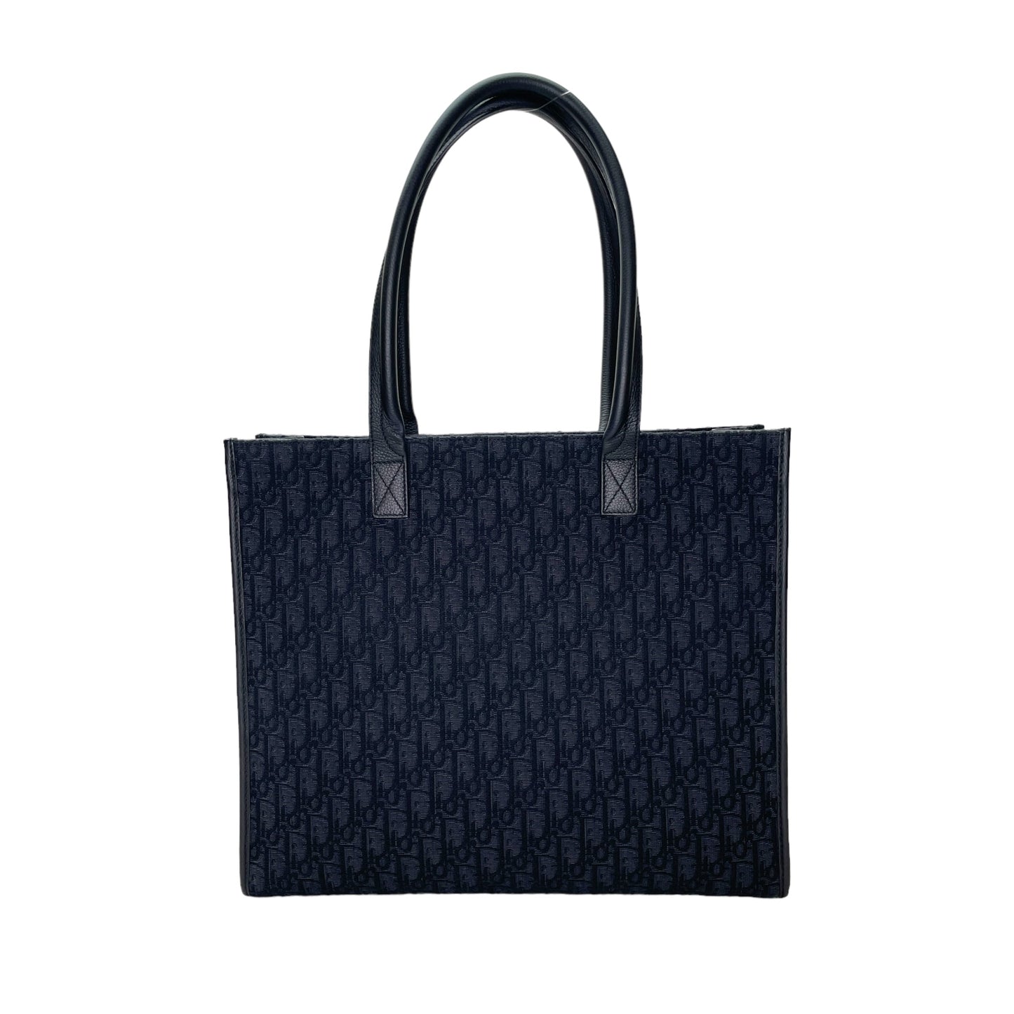 Safari Black Tote Bag in Jacquard, Silver hardware