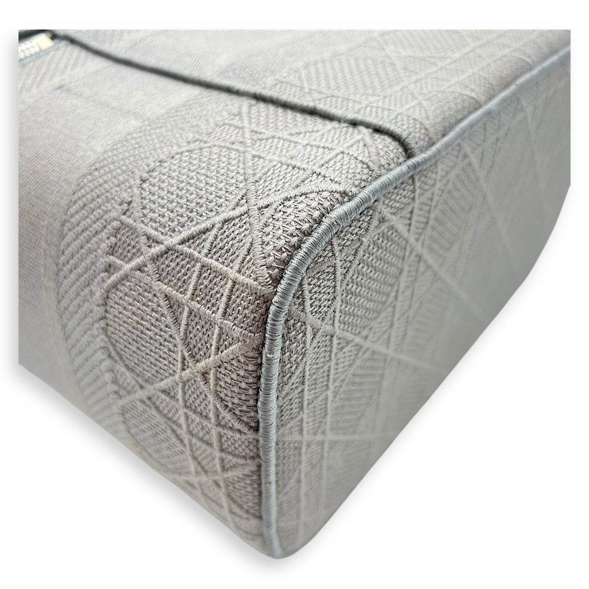 D-Lite Vanity Top Handle Bag Grey in Canvas, Silver hardware